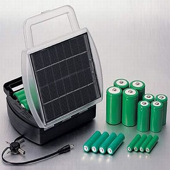 Solar Powered Battery Charger - EnviroGadget