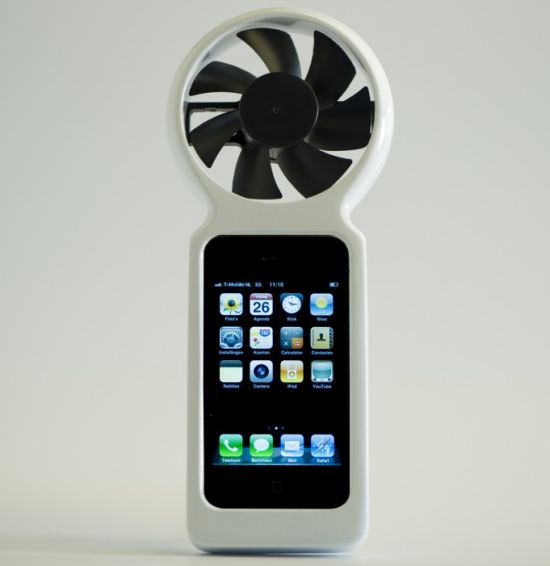 iFan – Wind Powered Charger Case for iPhones Concept  EnviroGadget