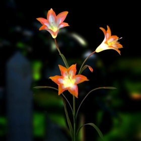 Solar Powered LED Flower Light