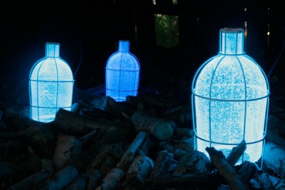 Trap Light - Photoluminescent Glass Lamp
