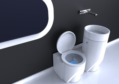 Eco-bathroom - Water Saving Toilet Concept