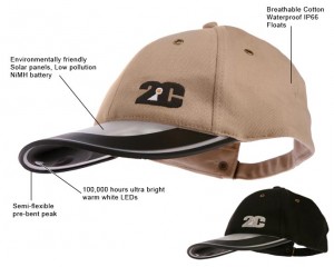 2C Solar-Powered Baseball Cap