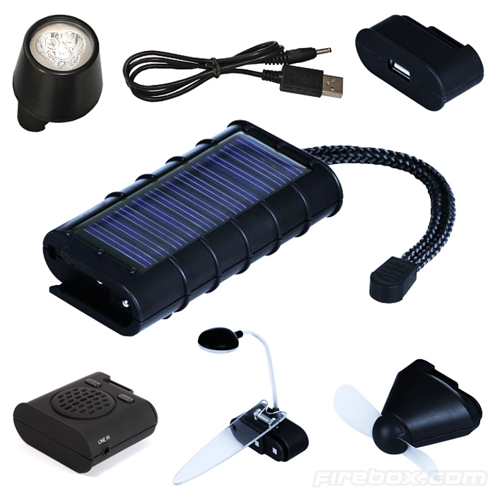 6-in-1 Solar-Powered Charging Kit