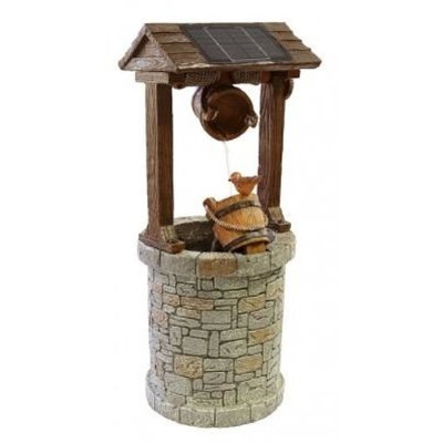 Ambient Solar Powered Wishing Well Water Feature