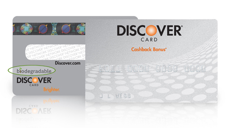 Discover BioDegradable Credit Card