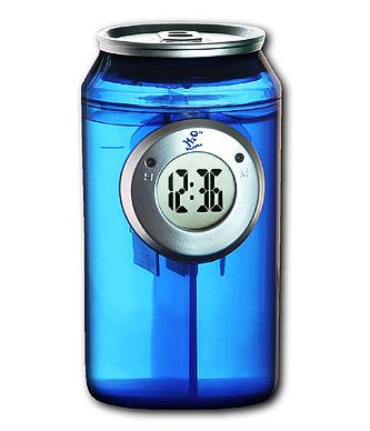 H2O Water Powered Can Shaped Clock