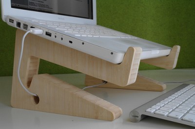 Puzzle Bamboo Wooden Laptop Stand