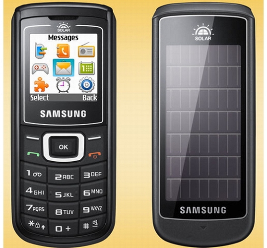 Affordable Samsung Crest E1107 Solar-Powered Cellphone