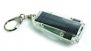 Miniature Keychain Solar Flashlight