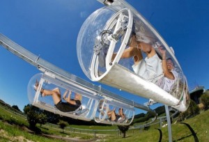 The Shweeb - A Pedal-Powered Monorail Pods