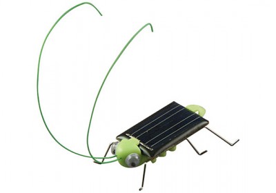 Frightened Grasshopper Solar Powered Bug Toy