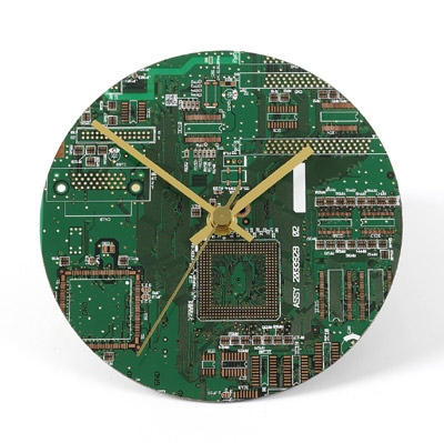 Circuit Board Wall Clock