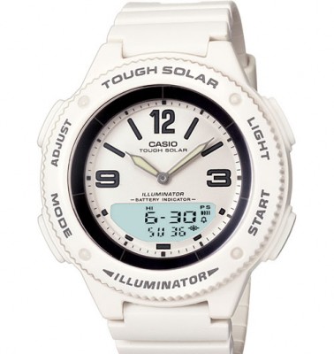 Ladies Solar Powered Ana-digi Watch By Casio