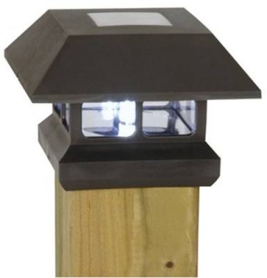 Moonrays Solar Powered Plastic Post Cap Lamp Light