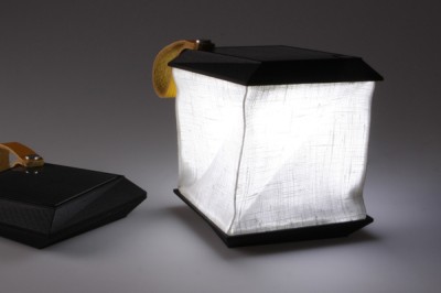 Collapsible And Portable Solar Powered Lamp