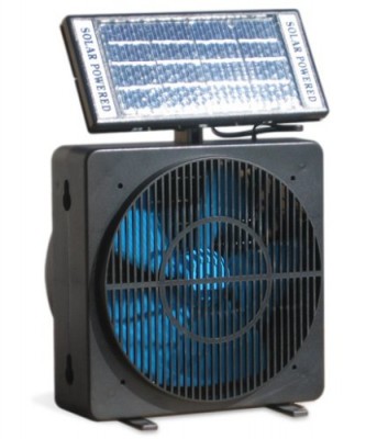 Solar Powered Room Fan With Adjustable Solar Panel