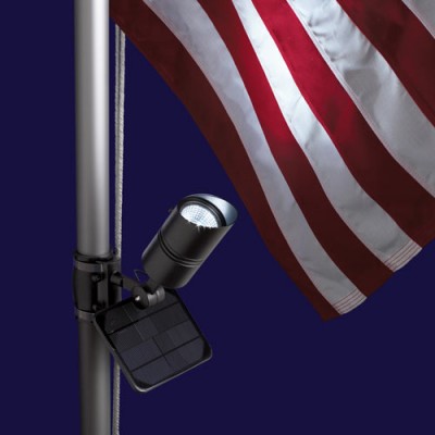 Solar Powered Flag Pole Light