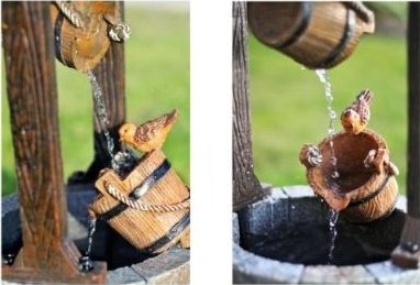 Ambient Solar Powered Wishing Well Water Feature