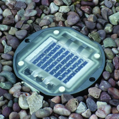 Blue Solar Powered Path Light