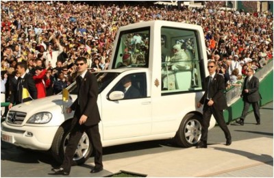 Solar Powered Pope Mobile 