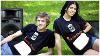 Orange Demonstrates Sound Charge T-Shirts